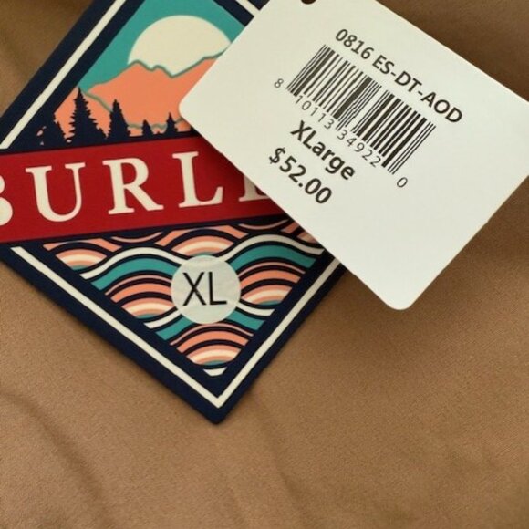 NWT Burlebo Casual Shorts XL Tan Khaki - Picture 7 of 8